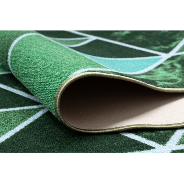 Runner anti-slip TRÓJKĄTY trekanter, gummi grøn 100cm, 100x1350 cm