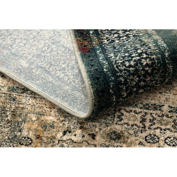 Villa matto OMEGA MAMLUK Ruusuke vintage smaragdi, 170x235 cm