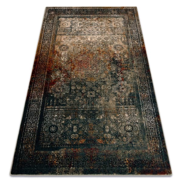 Villa matto OMEGA MAMLUK Ruusuke vintage smaragdi, 170x235 cm