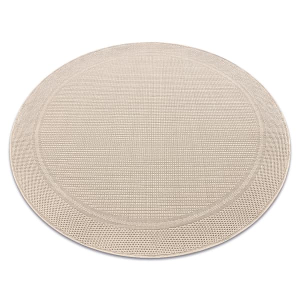 Sisaltæppe TIMO 5979 cirkel SISAL udendørs ramme beige, cirkel 200 cm