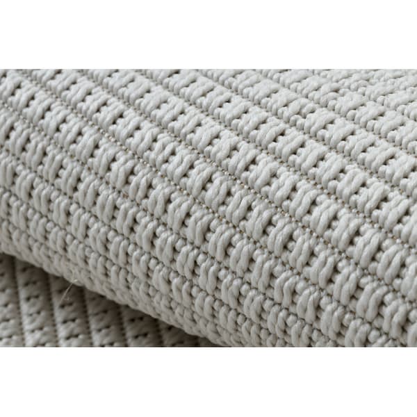 Sisaltæppe TIMO 5979 SISAL udendørs ramme hvid, 160x220 cm
