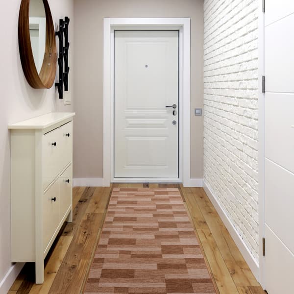 Löpare anti-halk ICONA gum beige 67cm, 67x950 cm