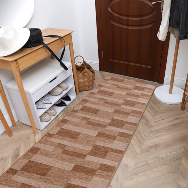 Löpare anti-halk ICONA gum beige 67cm, 67x950 cm