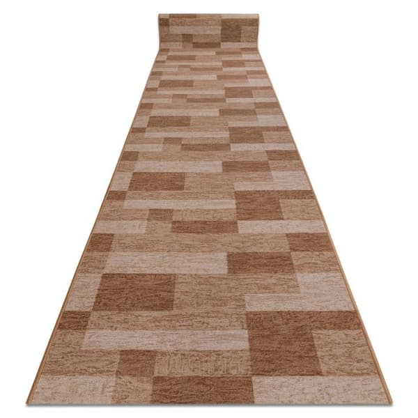 Löpare anti-halk ICONA gum beige 67cm, 67x950 cm