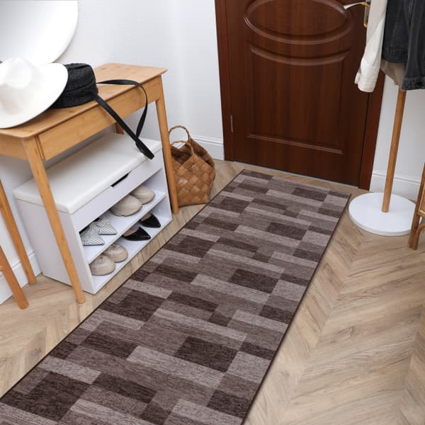 Kumipäällysteinen päällyste ICONA ruskea 67cm, 67x520 cm