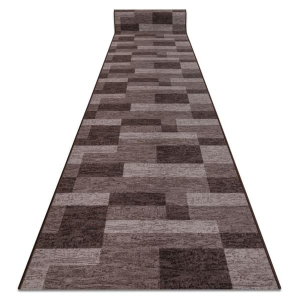 Kumipäällysteinen päällyste ICONA ruskea 67cm, 67x520 cm