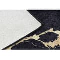 Miniatyrbild 3 av 5: MIRO 51333.801 tvättmatta Marble, frame metrisk halkskydd - svart / guld, 160x220 cm