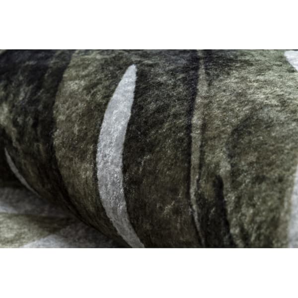 MIRO 52102.801 matto Monsteran lehtiä liukumaton - vihreä, 160x220 cm