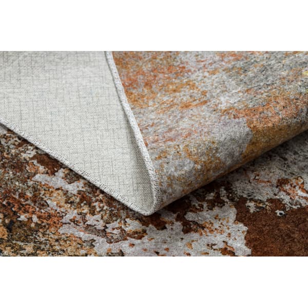 MIRO 51463.802 matto Abstraktio liukumaton - harmaa / kultaa, 120x170 cm