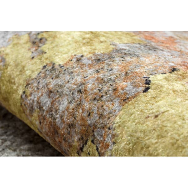 MIRO 51463.802 matto Abstraktio liukumaton - harmaa / kultaa, 120x170 cm