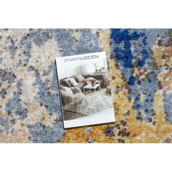 MIRO 51774.802 matto Abstraktio liukumaton - sininen / beige, 80x150 cm