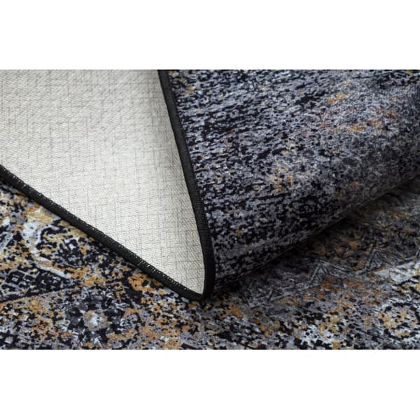 MIRO 51453.805 tvättmatta Rosett, vintage metrisk halkskydd - grå, 160x220 cm
