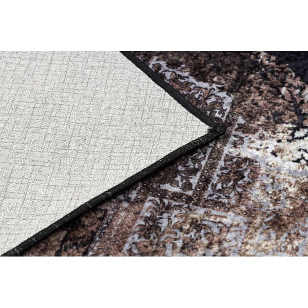 MIRO 51664.805 tvättmatta Rosett, frame metrisk halkskydd - коричневый, 120x170 cm