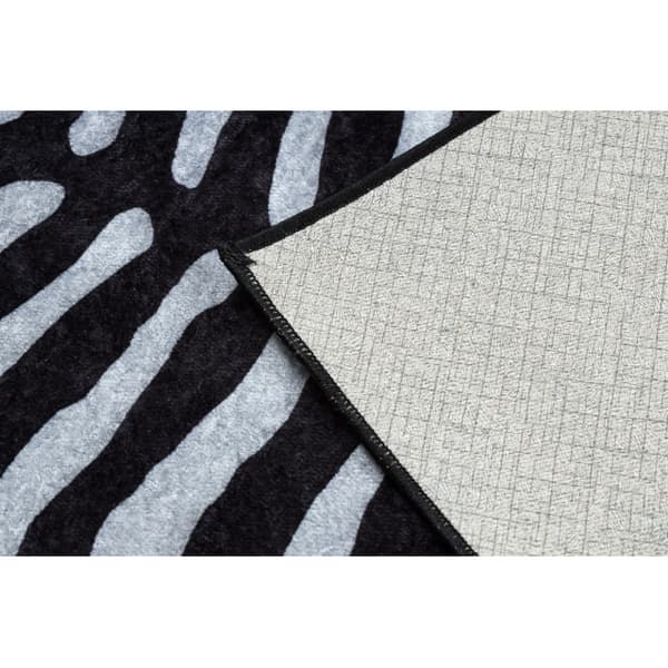 MIRO 51331.803 matto Zebra liukumaton - musta / valkoinen, 160x220 cm