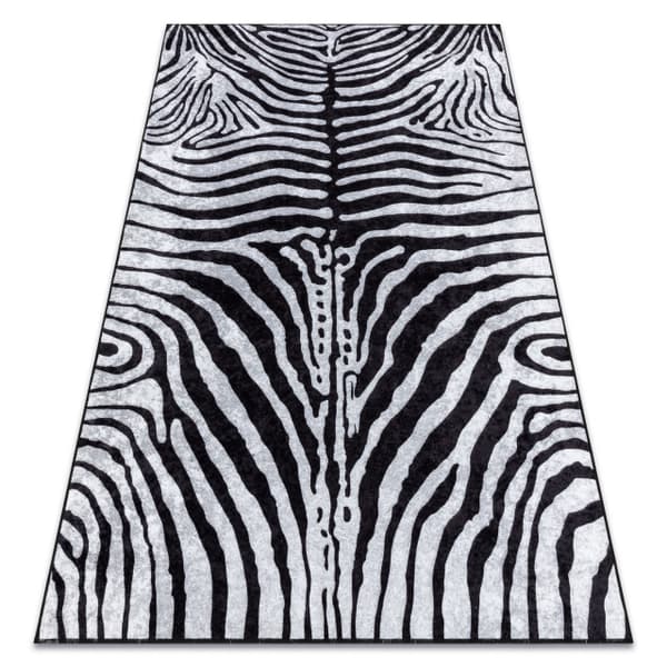 MIRO 51331.803 matto Zebra liukumaton - musta / valkoinen, 160x220 cm