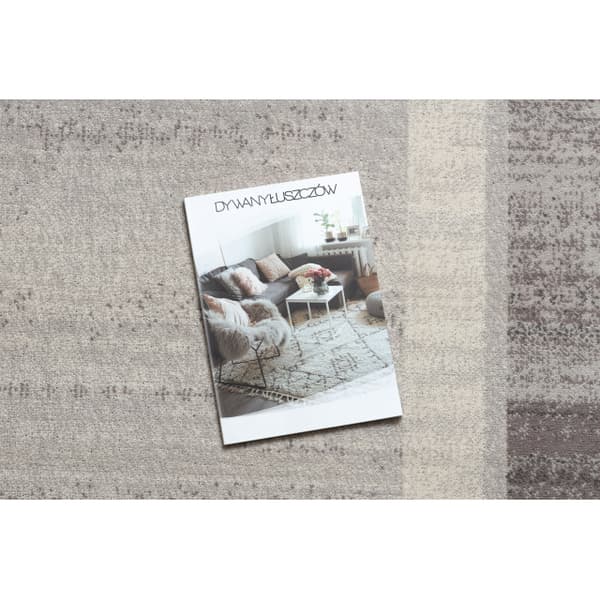 Gulvtæppe ANGEL 6232 / 52022 Geometrisk, ramme beige / grå, 240x340 cm