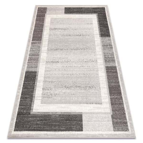Gulvtæppe ANGEL 6232 / 52022 Geometrisk, ramme beige / grå, 240x340 cm