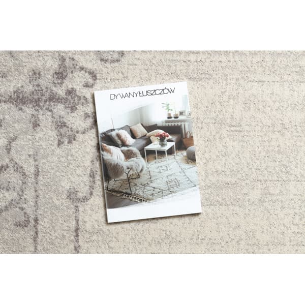 Gulvtæppe ANGEL 6623 / 52022 Ornament, ramme beige, 240x340 cm