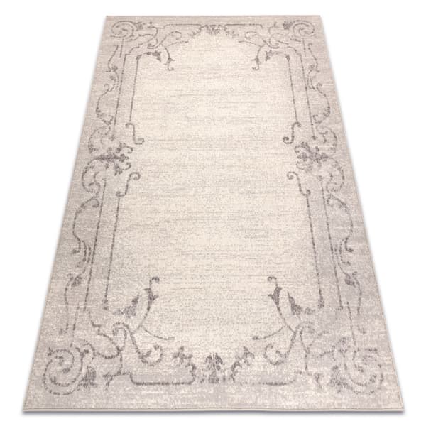 Matta Ull ANGEL 6623 / 52022 Ornament, ram beige, 240x340 cm