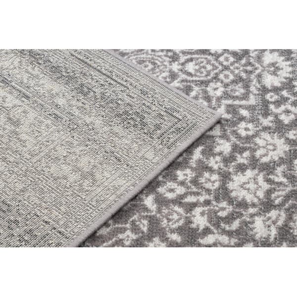Gulvtæppe ANGEL 7888 / 52023 Roset vintage grå / beige, 80x150 cm