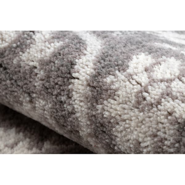 Gulvtæppe ANGEL 7888 / 52023 Roset vintage grå / beige, 80x150 cm