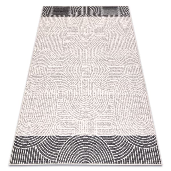 Gulvtæppe ANGEL 7901 / 52022 Geometrisk beige / grå, 80x150 cm
