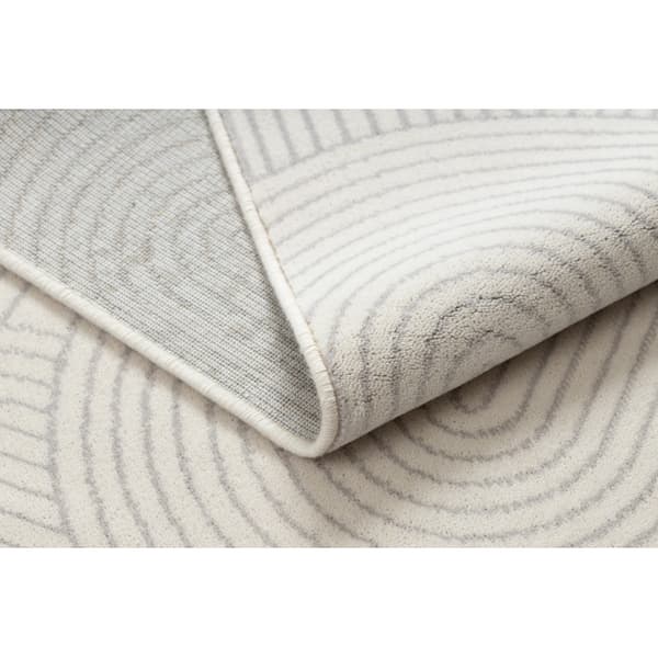 Gulvtæppe ANGEL 7901 / 52044 Geometrisk beige / sort, 160x230 cm