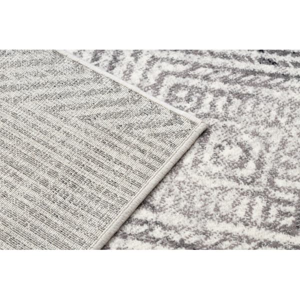 Gulvtæppe ANGEL 7890 / 52042 Chevron, sildebens beige / grå, 240x340 cm