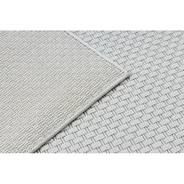 Sisaltæppe TIMO 6272 SISAL udendørs hvid, 160x220 cm