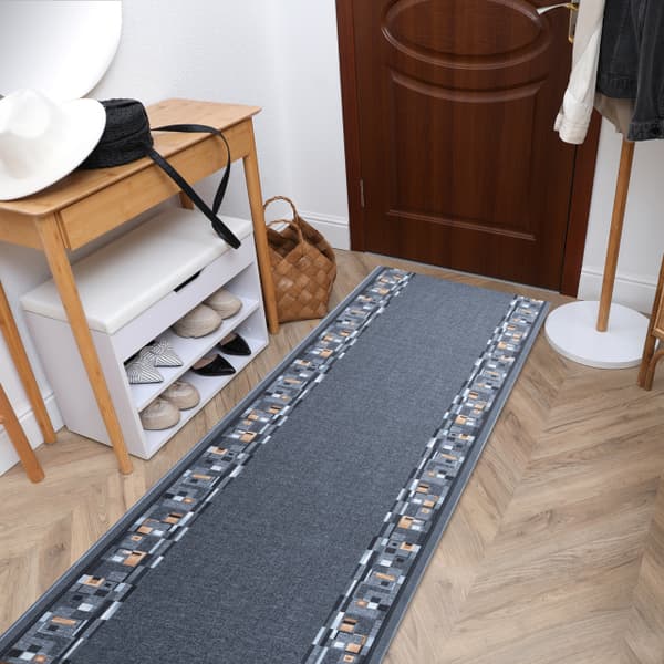 Löpare anti-halk BOMBAY grå 80cm, 80x1100 cm