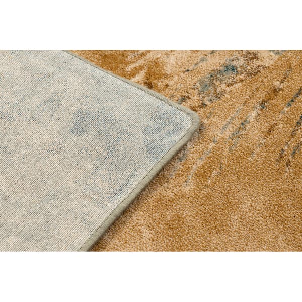 Ullmatta OMEGA Abu abstraktion camel, 170x235 cm