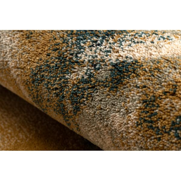 Ullmatta OMEGA Abu abstraktion camel, 170x235 cm