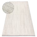 Pikkukuva 1 / 5: Matto NANO EO78A Melange, silmukka, litteä kudottu valkoinen / beige, 160x220 cm