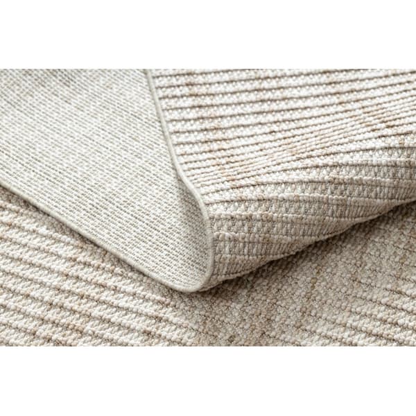 Matta NANO FH72A Melange, ögla, plattvävd beige, 120x170 cm