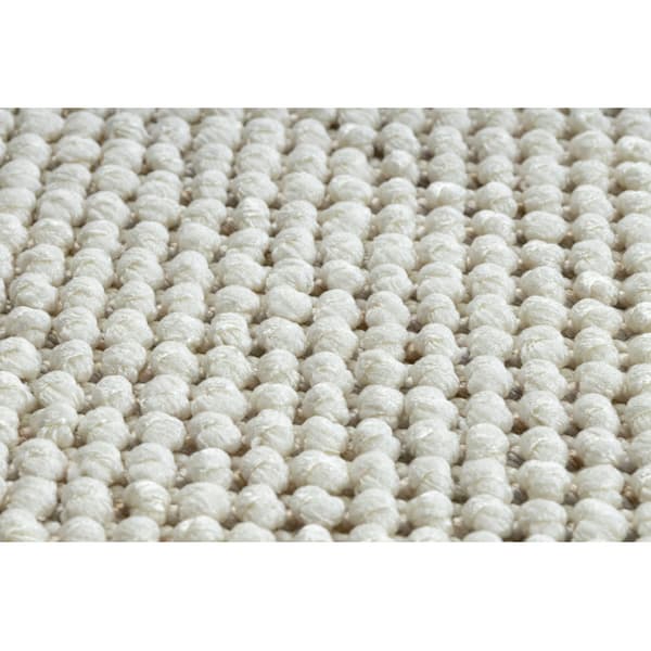 Tæppe NANO EO61A Diamanter, løkke, fladvævet grå / hvid, 160x220 cm