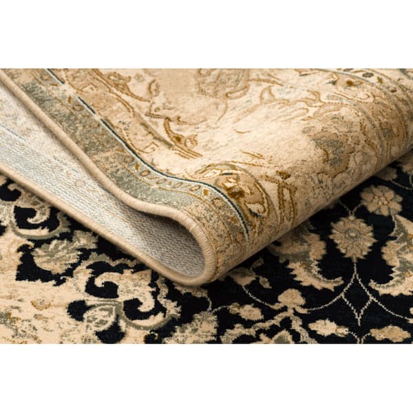Tæppe villaa SUPERIOR Piemonte rosette beige / marineblå blå, 170x235 cm