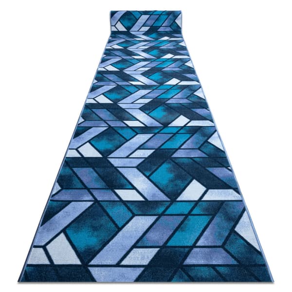 Löpare anti-halk ROMBY diamanter marinblå 57cm, 57x500 cm