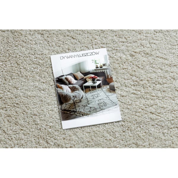 Matta BERBER square 9000 grädde Fringe Berber marockansk shaggy, 120x120 cm