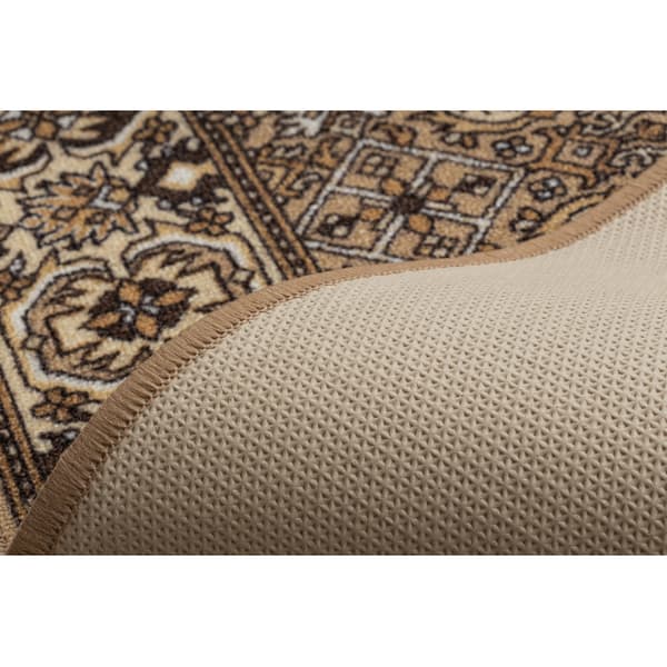 Gummibelægning BIDJAR beige 100cm, 100x690 cm