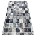 Pikkukuva 1 / 5: Matto PATCHWORK 21716 harmaa - Lehmännahka, tilkkutäkki, 120x170 cm