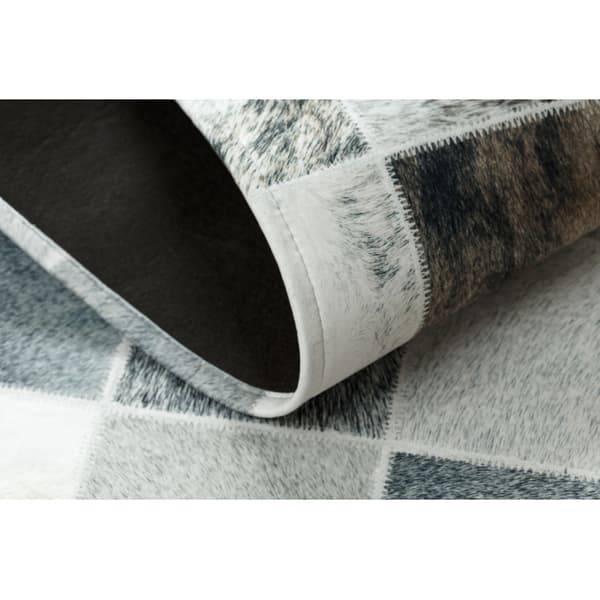 Matto PATCHWORK 21716 beige - Lehmännahka, tilkkutäkki, 120x170 cm
