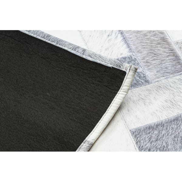 Matto PATCHWORK 21723 harmaa - Lehmännahka, levyt , 120x170 cm