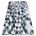 Miniatyrbillede 1 af 5: Tæppe PATCHWORK 21722 grå - Kohud, Trekanter, 160x230 cm