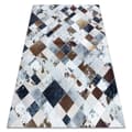 Miniatyrbillede 1 af 5: Tæppe PATCHWORK 21715 beige / brun - Kohud, Diamanter, 160x230 cm