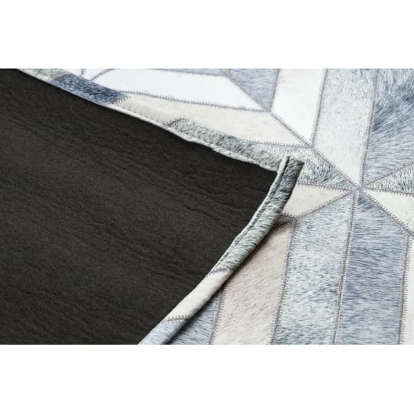 Matto PATCHWORK 21721 beige / harmaa - Lehmännahka, geometrinen , 160x230 cm