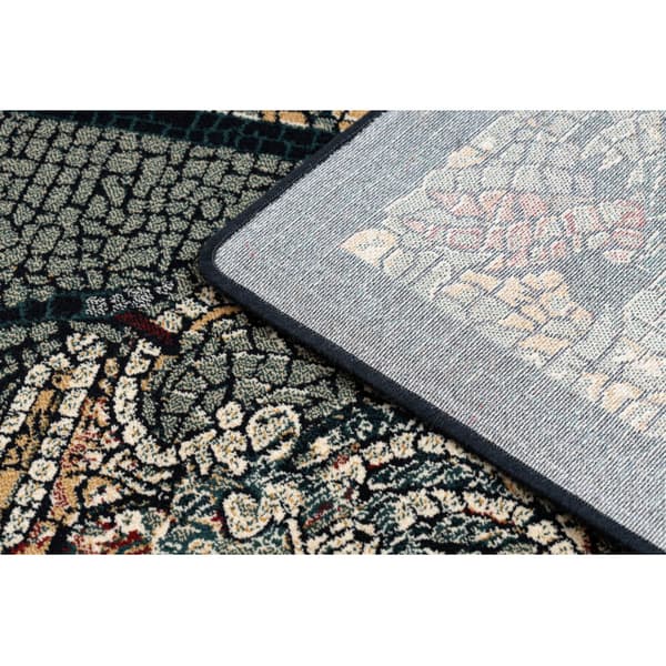 Ullmatta POLONIA Mozaika, mosaik orientalisk mörkblå, 170x235 cm