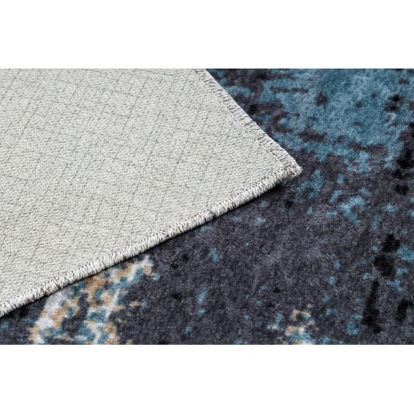 MIRO 51454.802 matto Abstraktio liukumaton - laivastonsininen / beige, 200x290 cm