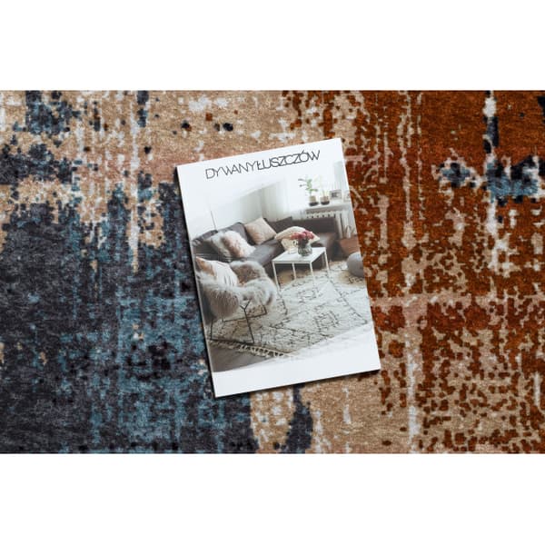 MIRO 51454.802 matto Abstraktio liukumaton - laivastonsininen / beige, 200x290 cm