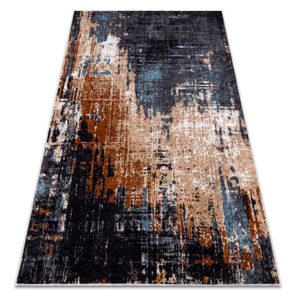 MIRO 51454.802 matto Abstraktio liukumaton - laivastonsininen / beige, 200x290 cm