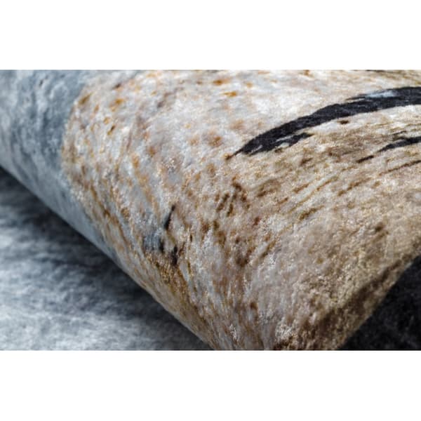 MIRO 51573.802 matto Abstraktio liukumaton - sininen / kulta-, 140x190 cm